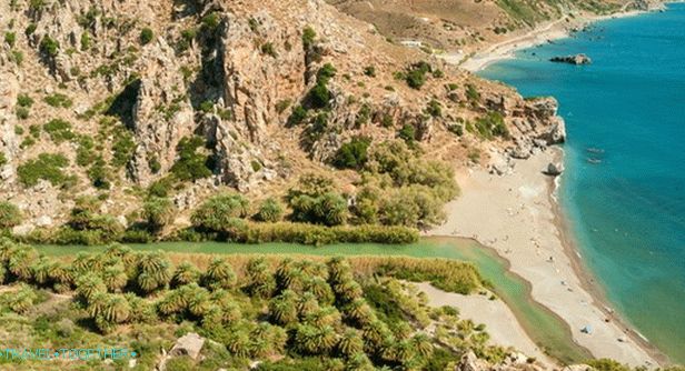 Pláž Preveli na Kréte
