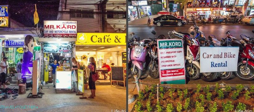 Požičovňa bicyklov a automobilov v Krabi (Aonang) - overené požičovne