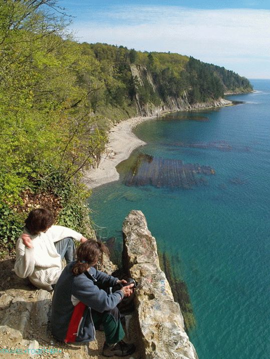 Kiseleva Rock. Blízko Tuapse.