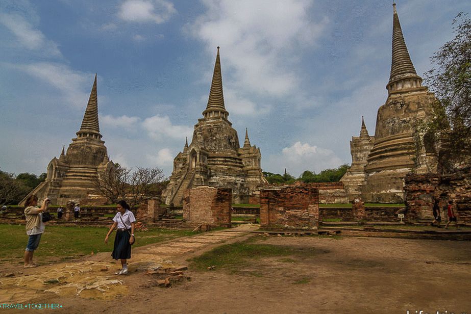 Wat Phra Si Sanphet - staré stúpa
