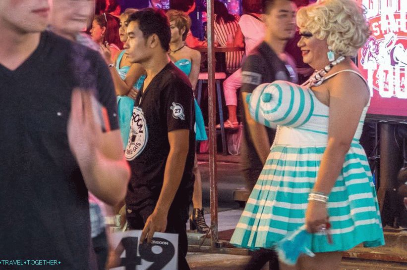 Bangla, cesta, do, Phuket, ulica, do, Patong, s, clubs, a, prostitutes