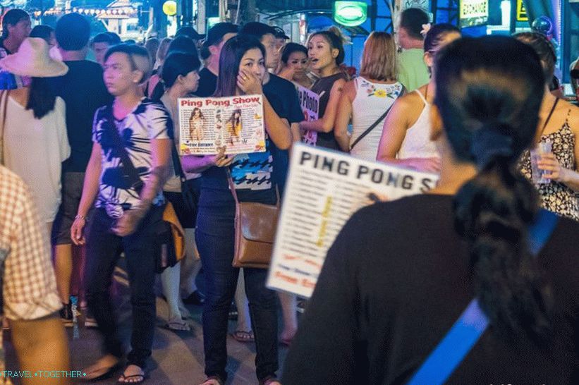 Bangla, cesta, do, Phuket, ulica, do, Patong, s, clubs, a, prostitutes