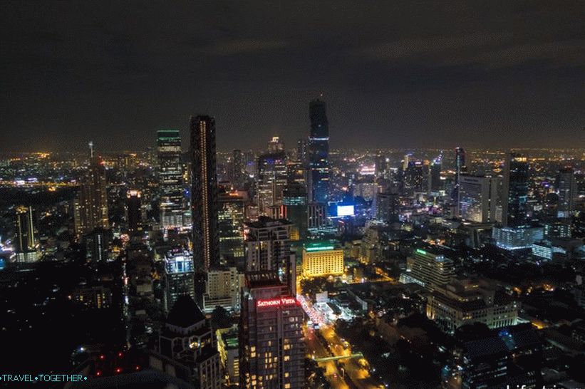Bar a reštaurácia Vertigo na streche Banyan Tree Bangkok - 61. poschodie