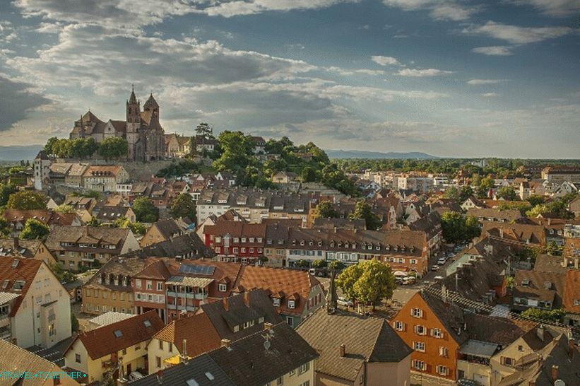 Pohľad na Breizach am Rhein