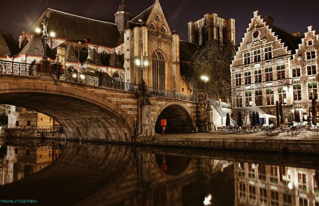 Noc, kanál, most ... Brugge
