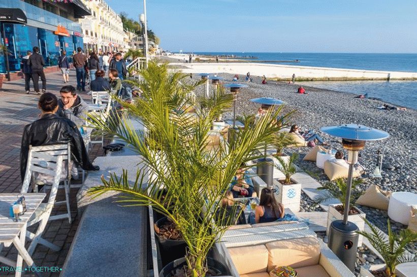 Cafe del Mar v Soči - kaviareň, kam sa chcete vrátiť