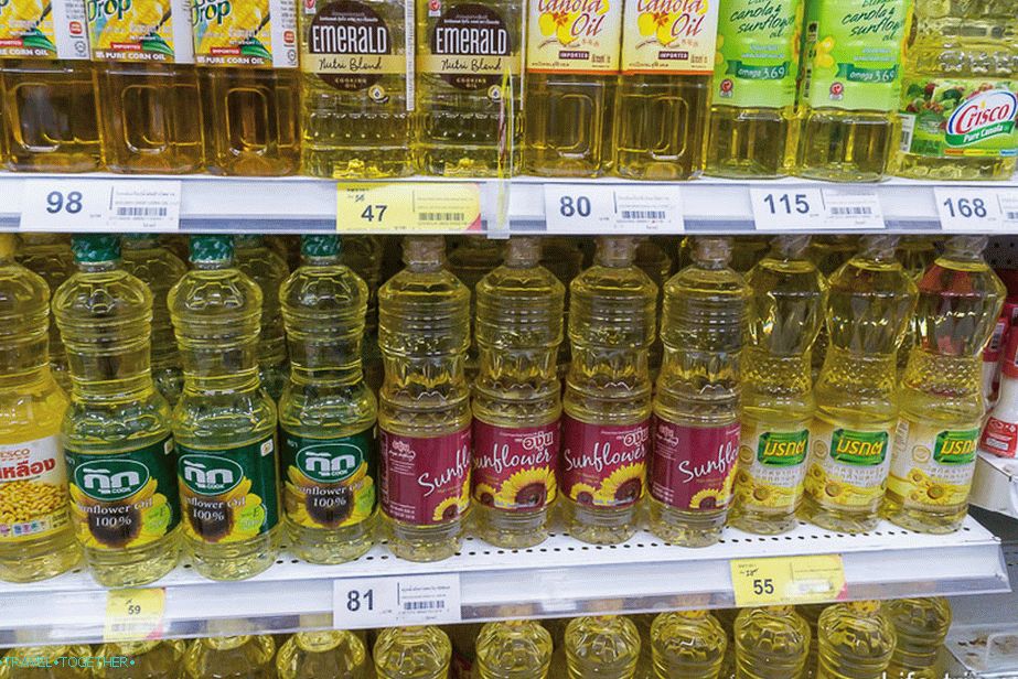 Slnečnicový olej z 51 bahtov