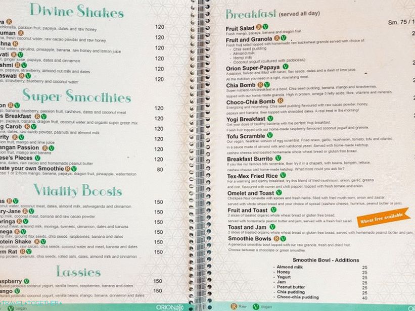 Orion centrum na Phangane - vegetariánska kaviareň, sauna, joga a detox