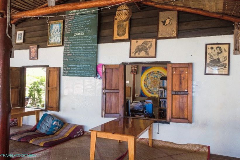 Orion centrum na Phangane - vegetariánska kaviareň, sauna, joga a detox