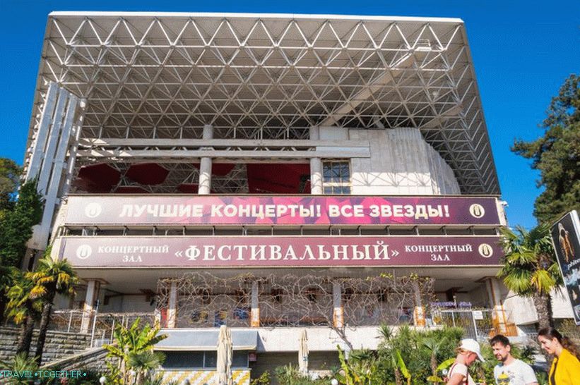 Centrálna nábrežie Soči - najľudnatejšie miesto