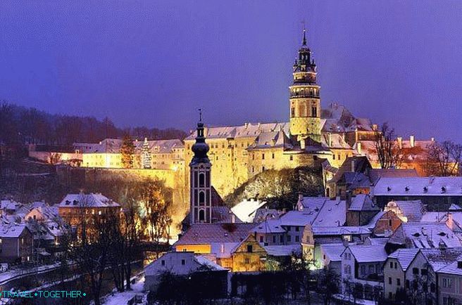 Český Krumlov v zime