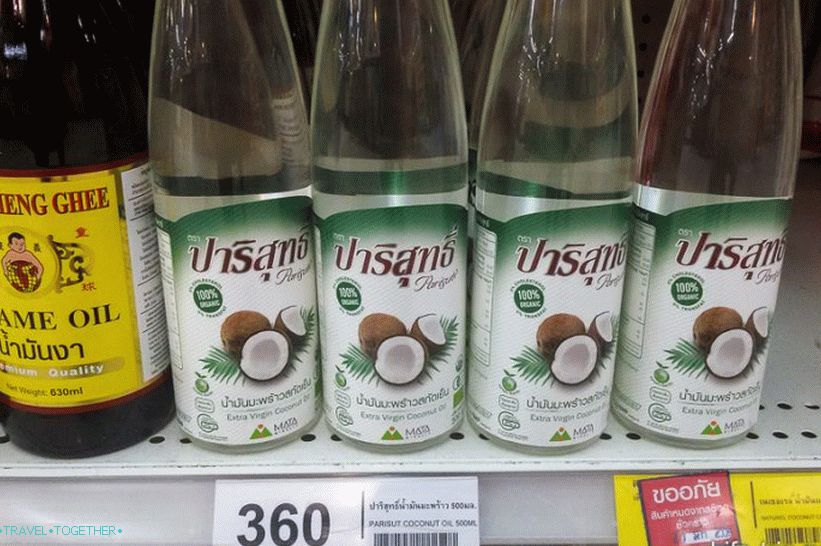 Môžete si priniesť kokosový olej z Thajska