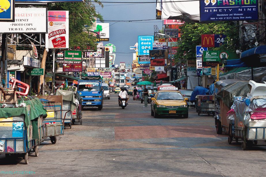 Khao San Road skoro ráno