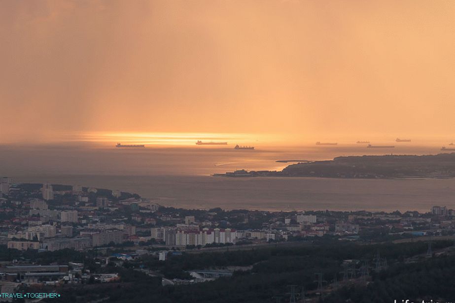 Pohľad z hory Nexis na Gelendzhik