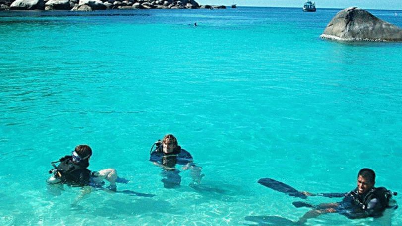 Potápanie na Samui, Koh Tao, Nang Yuan s ruským sprievodcom