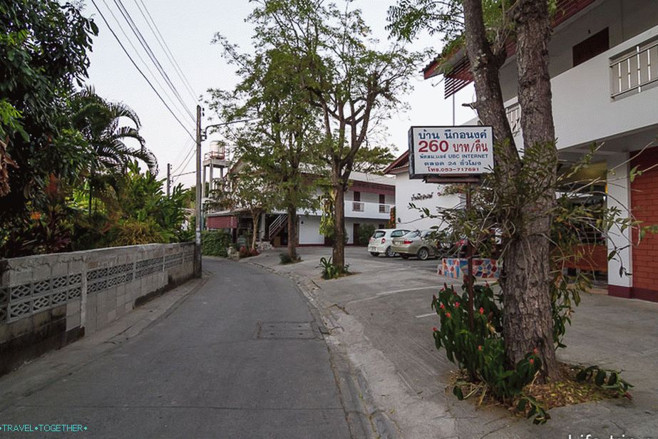 Lacný hotel v meste Chiang Rai
