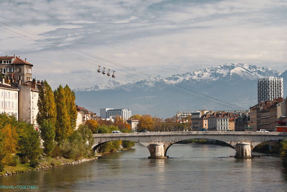 Teleferic Grenoble a francúzske Alpy
