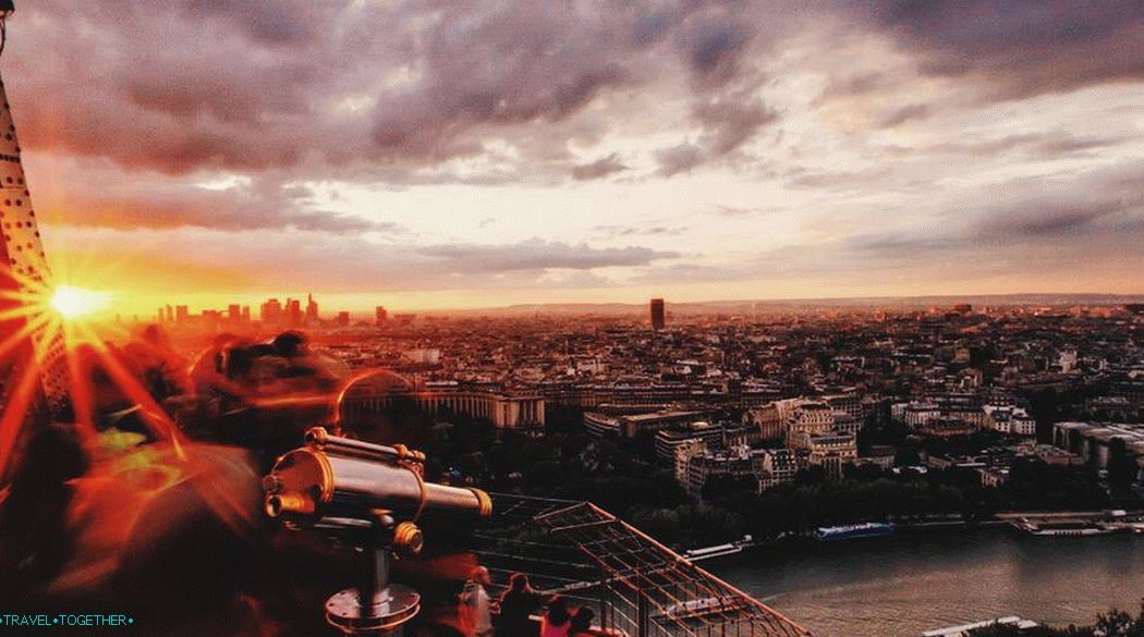 Pohľad na Paríž z Eiffelovej veže
