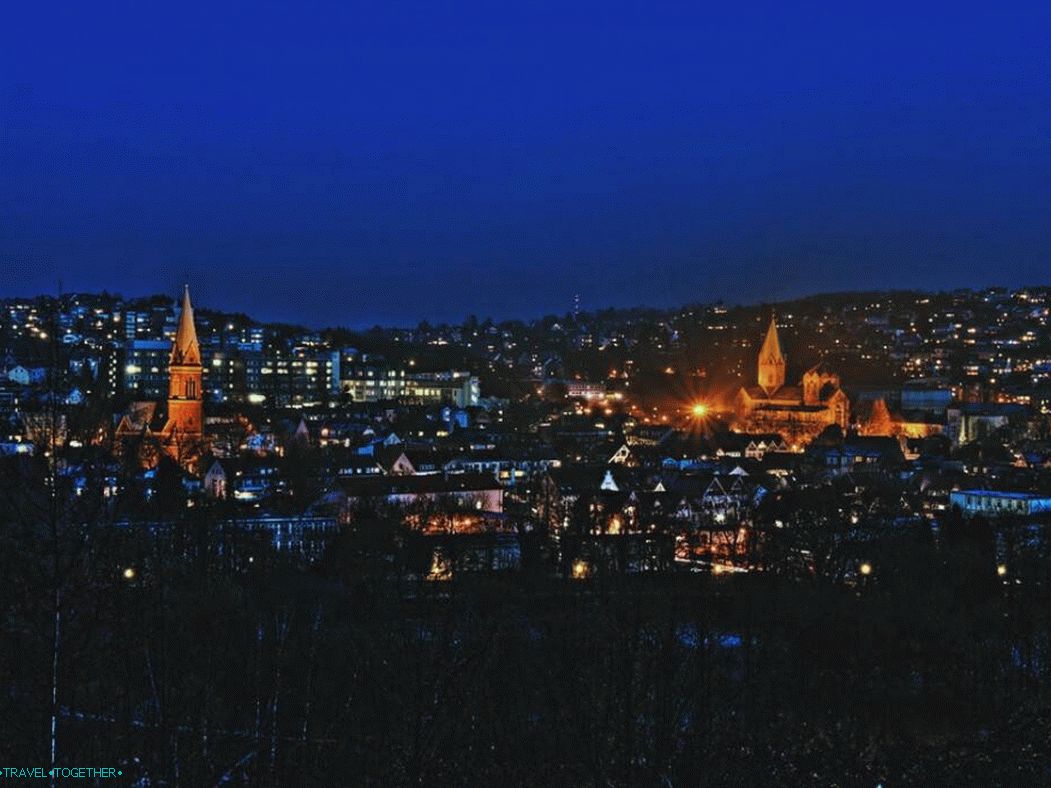 Panorama noci Essen