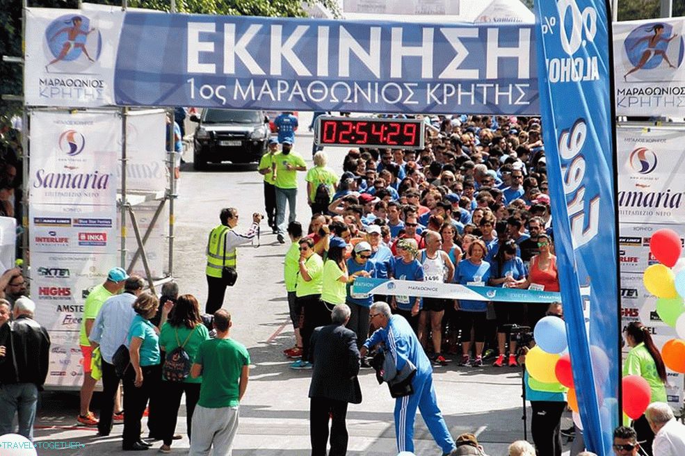 Fotografie prvého krétskeho maratónu