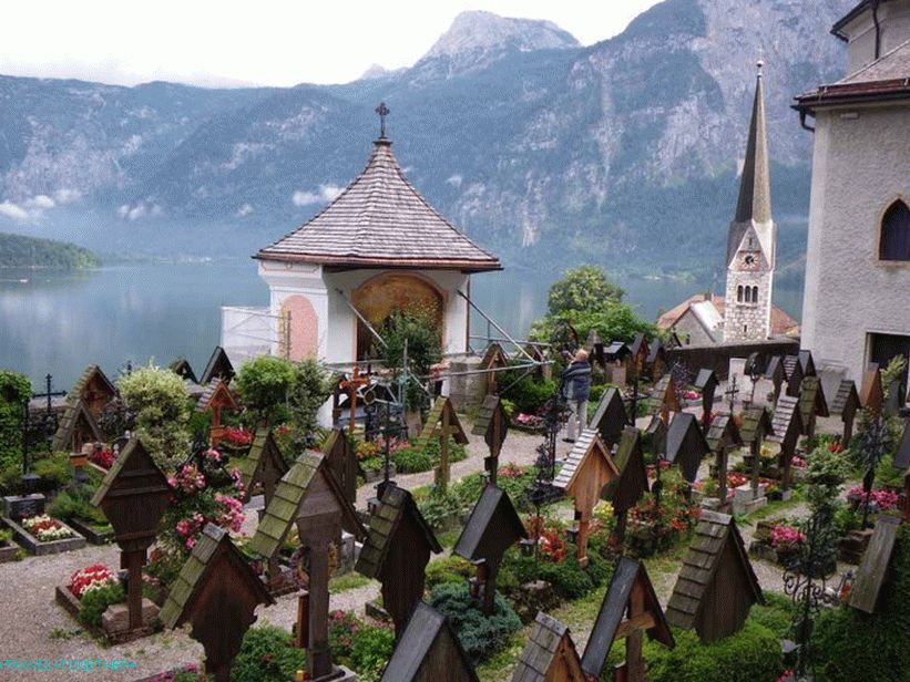 Malý cintorín v Hallstatte