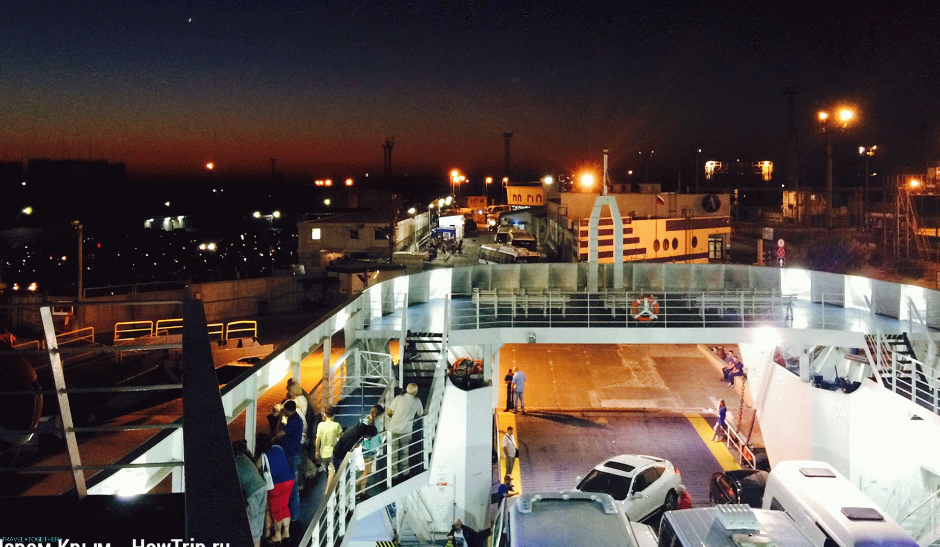 Ferry Krym - prístav na Kaukaze