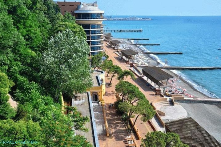 Soči, hotely tu s vysokými službami