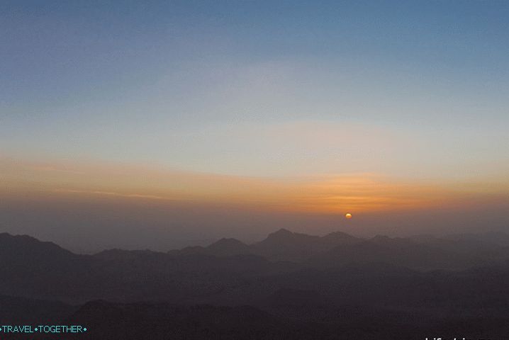 Mount Moses (Mount Sinai). Dawn.