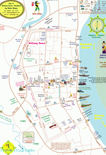 Podrobná mapa Chiang Saen