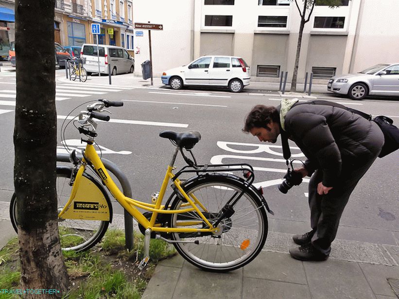 Požičovňa bicyklov v Grenobli