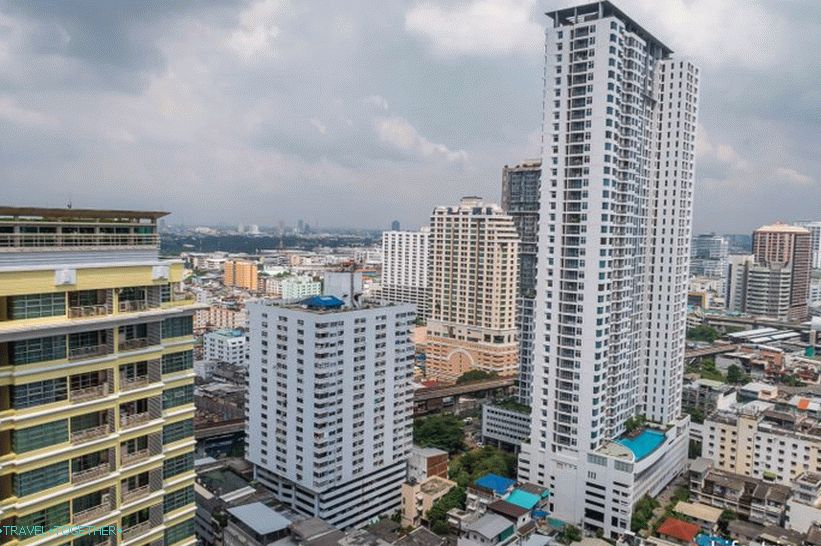 Pohľad z bytu na Bangkok