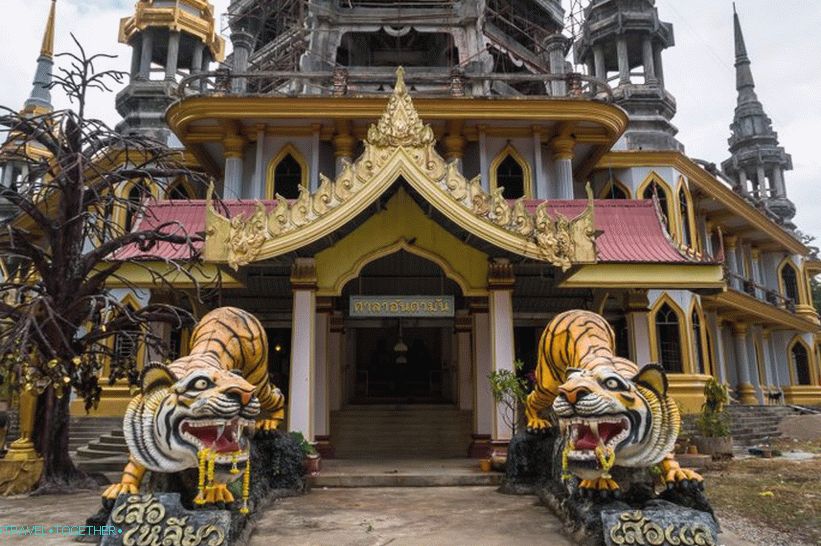 Vstup do pagody oproti chrámu tigrov