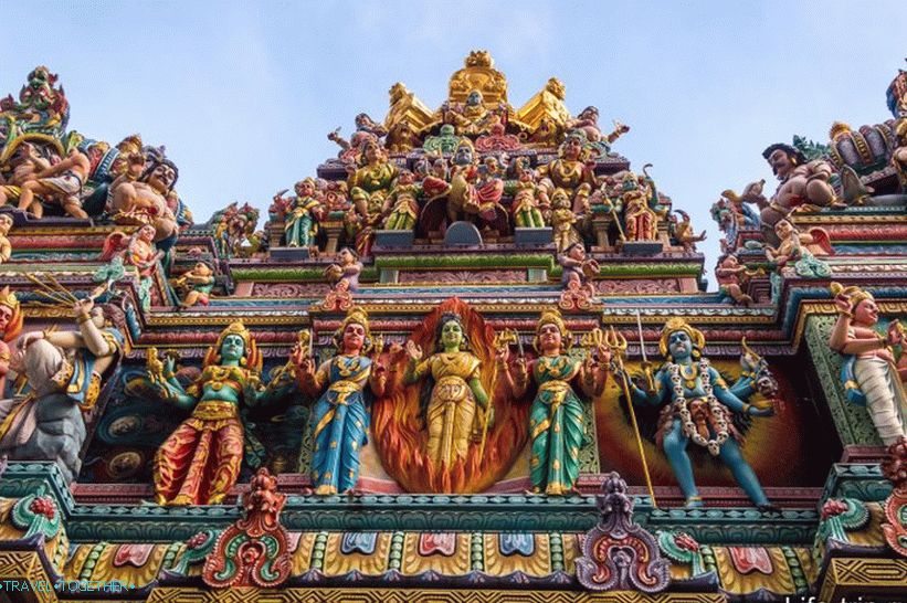 Chrám Sri Veeramakaliamman v Singapure - v štvrti Little India