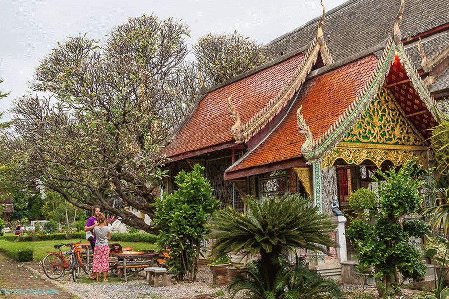 Okolo Wat Chiang Man je veľmi zelený.