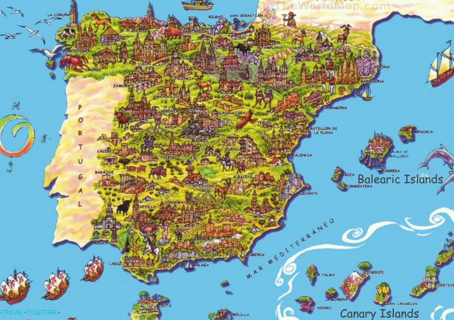 Turistická mapa - najznámejšie pamiatky