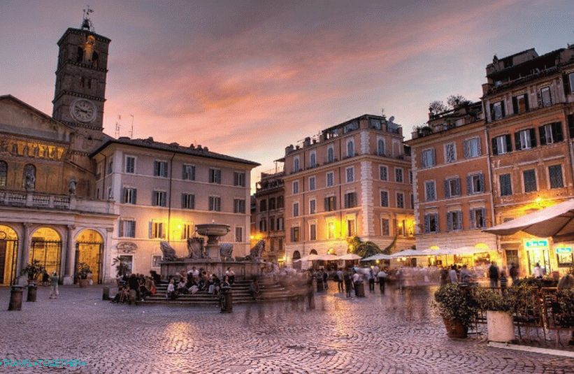 Trastevere - očarujúca oblasť v Ríme
