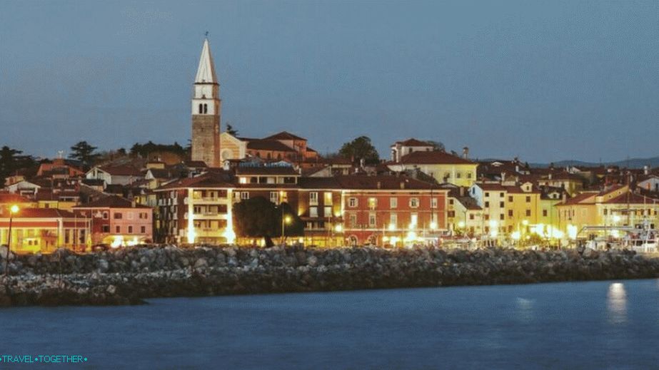 Pohľad na staré mesto Izola