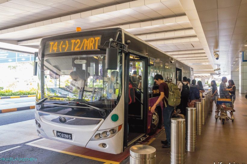 Kyvadlová autobusová zbernica medzi terminálmi T2 a T4