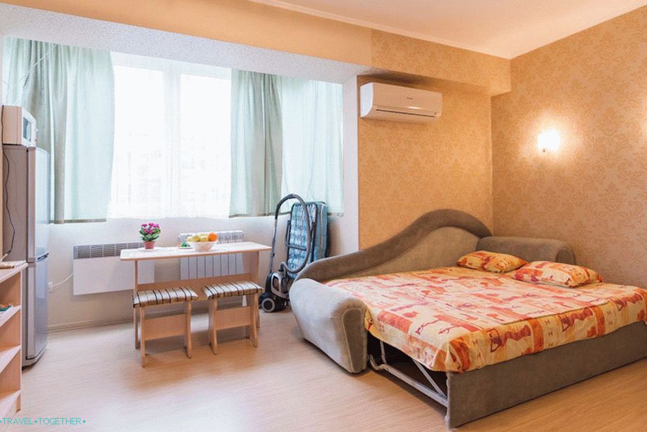 Ako si prenajať byt v Soči na prenájom a lacný - kompilácia Airbnb!