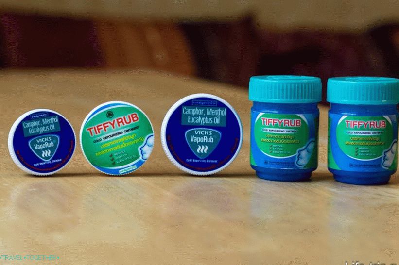 Tiffirub a Vaporub - thajské balzamy s mentolom
