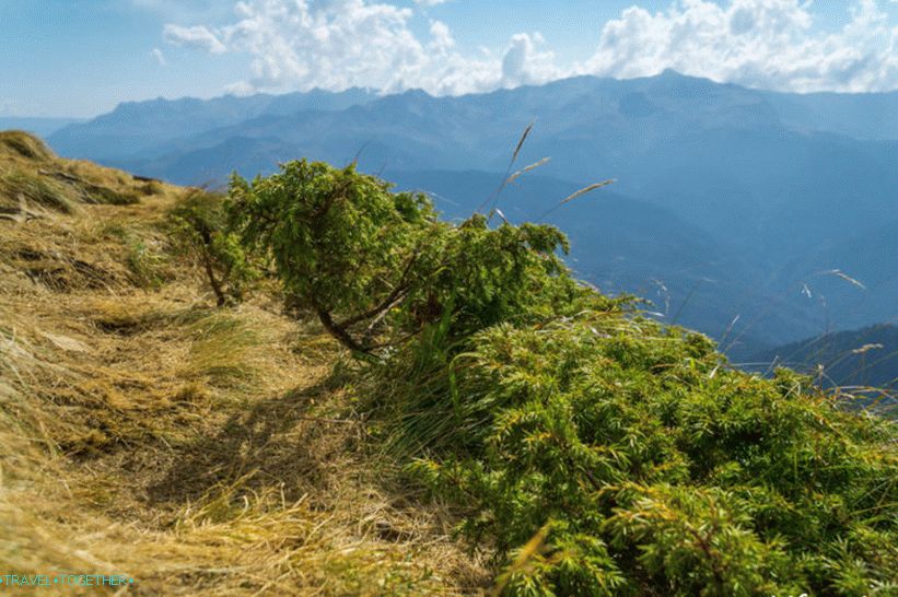 Kamenný stĺp 2509 mv Rosa Khutor - skvelé sledovanie pre začiatočníkov