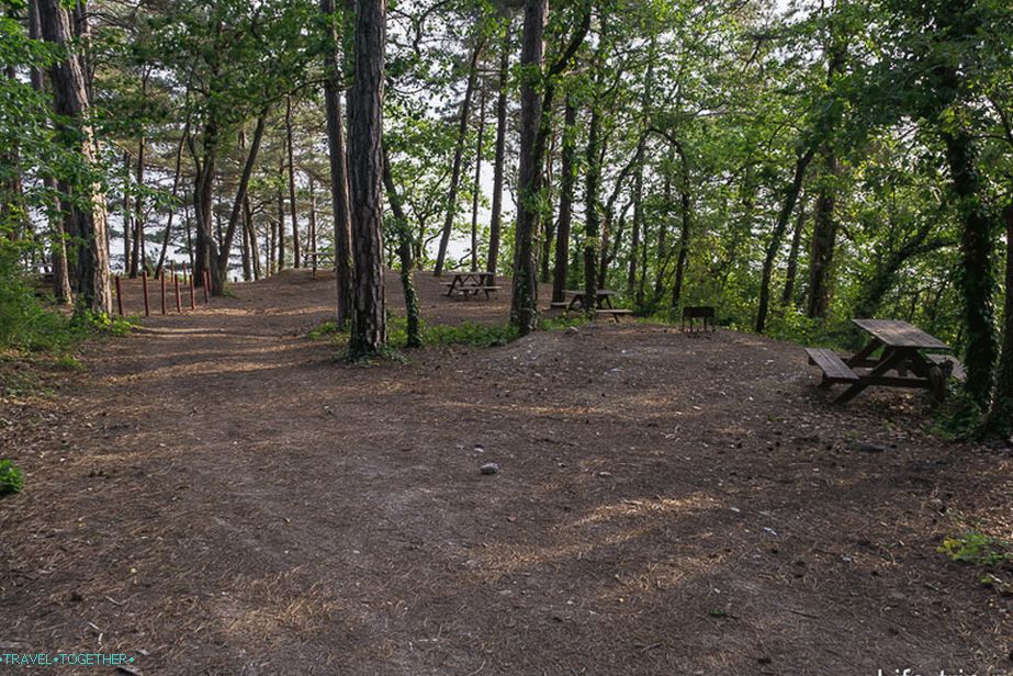 Glade camping s výhľadom na more