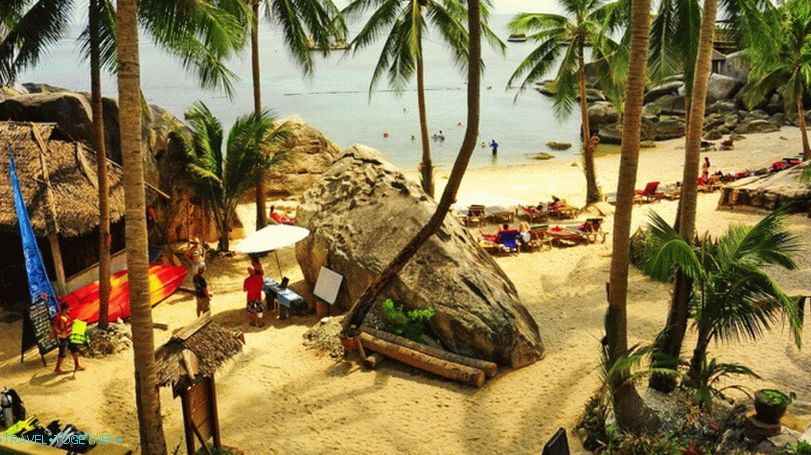 Pláž Jansom na Koh Tao