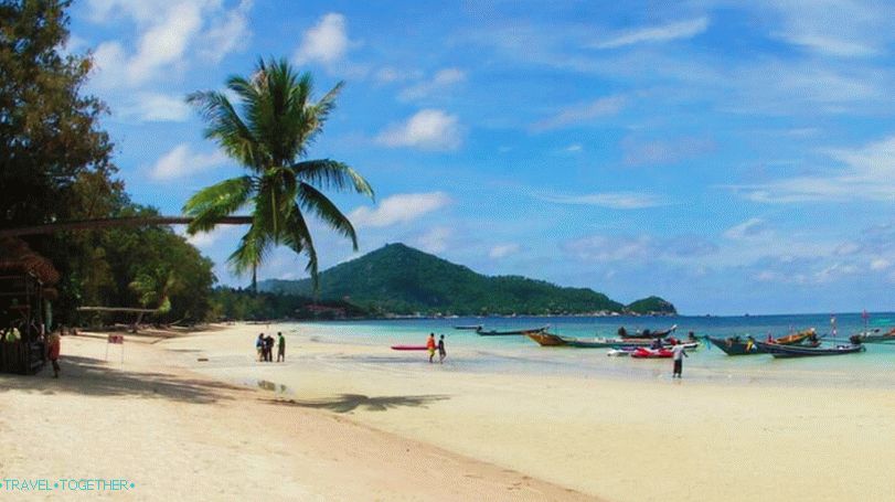 Pláž Sairee na Koh Tao