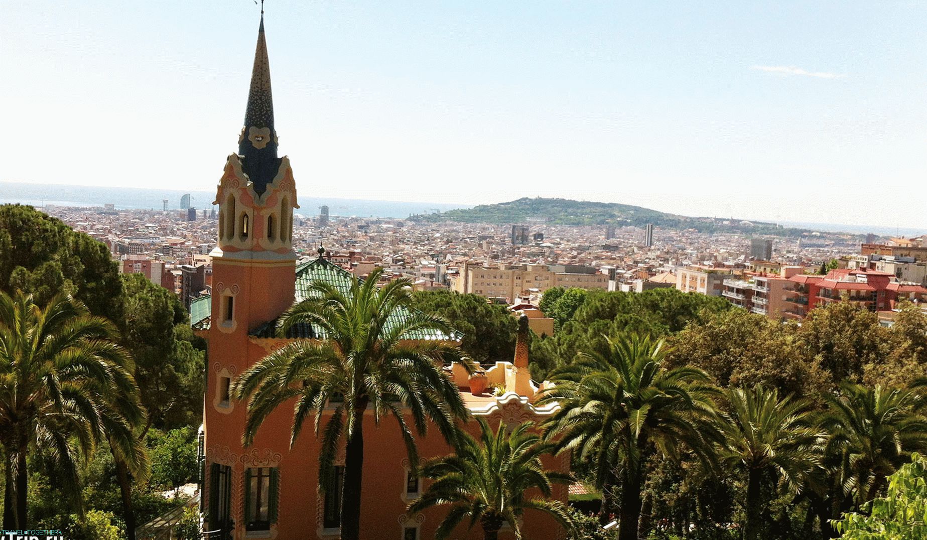 Pohľad na Barcelona z Park Guell