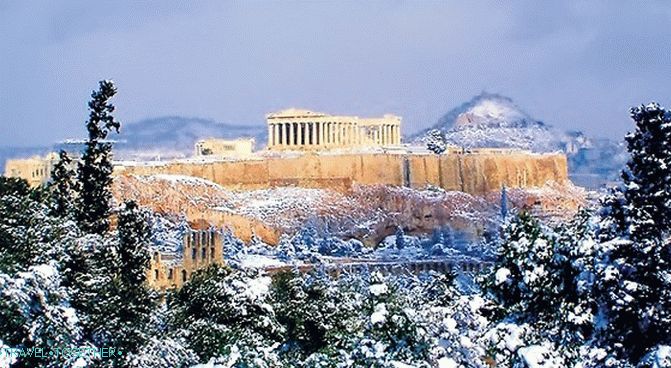 Akropola v zime