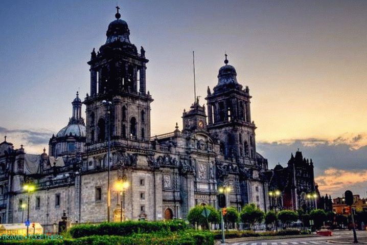 Mexico, katedrála, mexiko, mesto