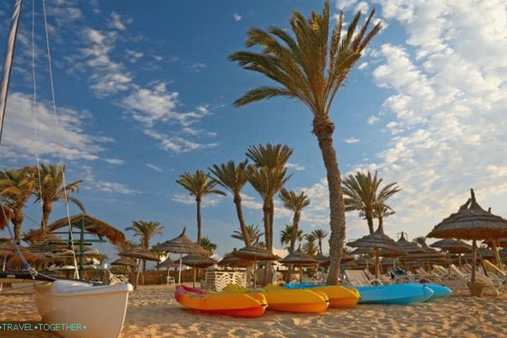 Tunisko, pláže letoviska Sousse