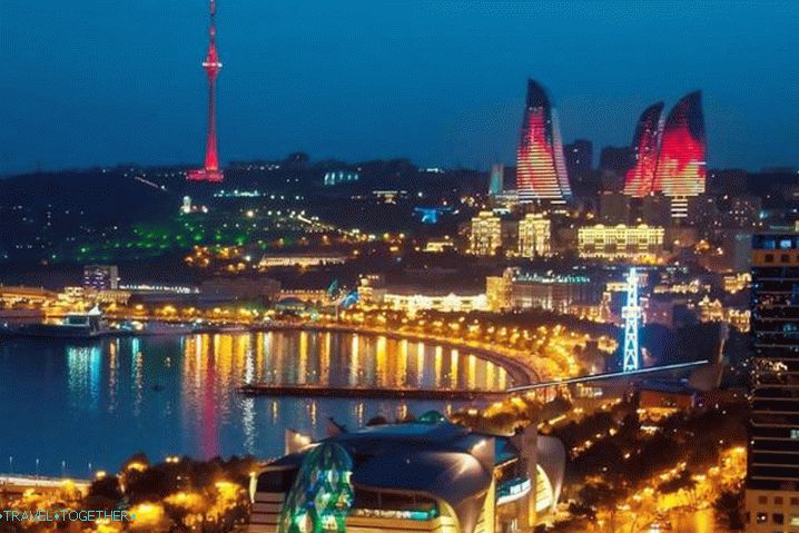 Azerbajdžan, Baku noc