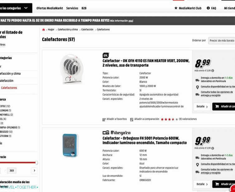 Cena v MediaMarkte začína od 14 eur s dodaním